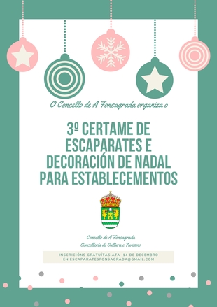 3º Certamen de Escaparates y Decoración de Navidad para establecimientos